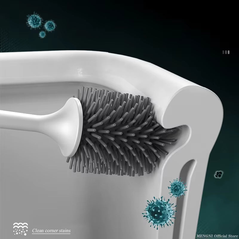 SanitPro TPR Silicone Toilet Brush – Ultra-Durable, Ergonomic Design for a Cleaner, Fresher Bathroom