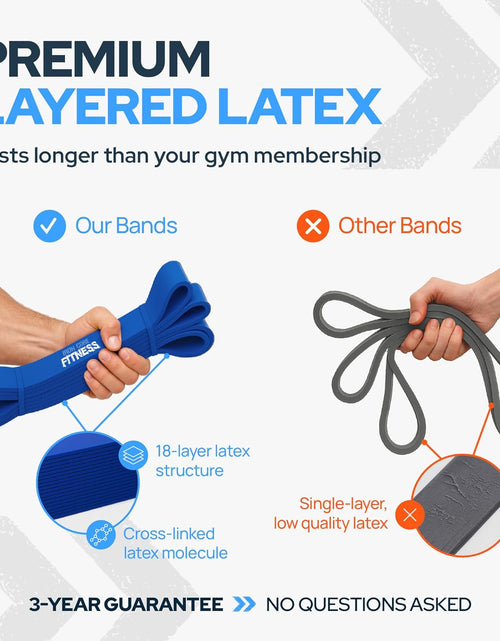 Load image into Gallery viewer, Pull up Assistance Resistance Bands by - Strength Power Flexibility Training at Home or Gym. Ebooks and Workout Chart Included.
