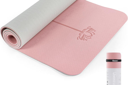 Yoga Mat Extra Thick 1/3'' Non Slip Yoga Mats for Women Eco Friendly TPE Fitness Exercise Mat with Carrying Sling & Storage Bag