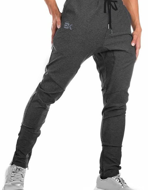Load image into Gallery viewer, Mens Jogger Sport Pants, Casual Zipper Gym Workout Sweatpants Pockets
