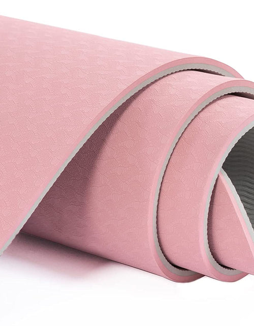 Load image into Gallery viewer, Yoga Mat Extra Thick 1/3'' Non Slip Yoga Mats for Women Eco Friendly TPE Fitness Exercise Mat with Carrying Sling &amp; Storage Bag

