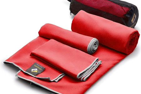Quick Dry Towel - 3 Size Pack of Lightweight Microfiber Travel Towels W/Bag - Fast Drying Towel Set for Camping, Beach, Gym, Backpacking, Sports, Yoga & Swim Use