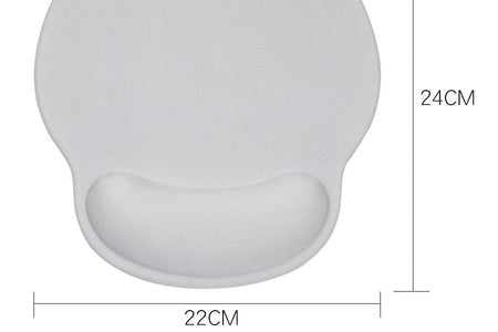 Ergonomic Keyboard Mouse Pad Wrist Support Set - Anti-Slip Keyboard Mice Mat Wrist Rest for Laptop/Computer Gaming/Office - Durable & Comfortable for Easy Typing & Pain Relief(Kwrp-Gray)
