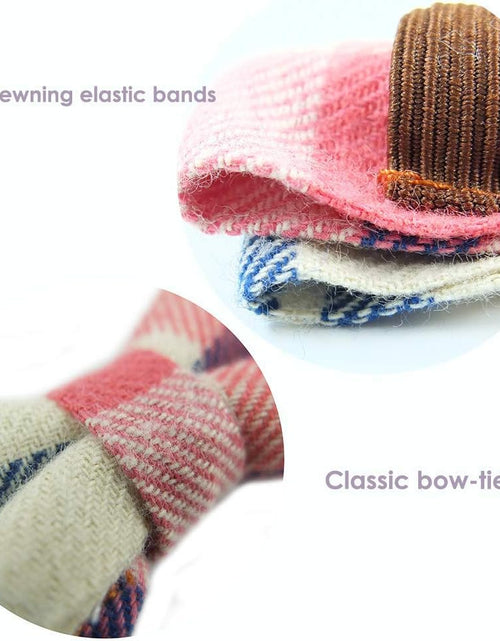 Load image into Gallery viewer, Cat Collar Breakaway with Bell and Bow Tie, Plaid Design Adjustable Safety Kitty Kitten Collars(6.8-10.8In)(Pink Plaid 2)
