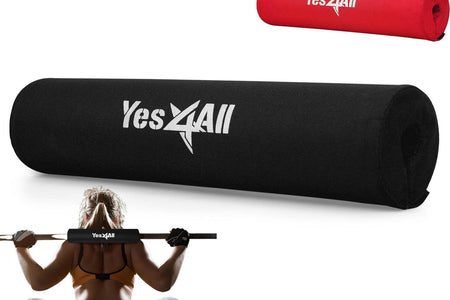 Barbell Foam Nylon Bar Pad/Pvc Bar Pad - 16 Inches Neck and Shoulder Protective Barbell Pad for Squats, Lunges & Hip Thrust - Fits 1” Standard and 2” Olympic Bars