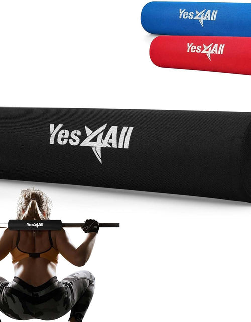 Load image into Gallery viewer, Barbell Foam Nylon Bar Pad/Pvc Bar Pad - 16 Inches Neck and Shoulder Protective Barbell Pad for Squats, Lunges &amp; Hip Thrust - Fits 1” Standard and 2” Olympic Bars
