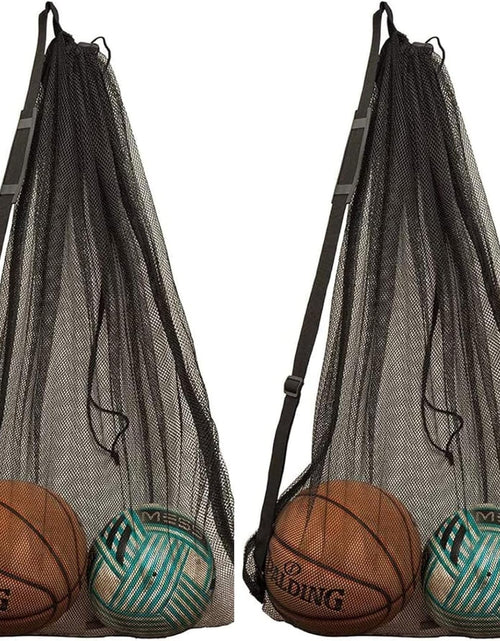 Load image into Gallery viewer, Mesh Bag Durable Mesh Drawstring Bag Gym Sports Equipment Bag Large Mesh Net Bag
