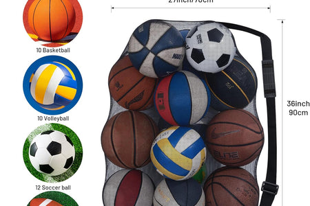 Mesh Bag Durable Mesh Drawstring Bag Gym Sports Equipment Bag Large Mesh Net Bag