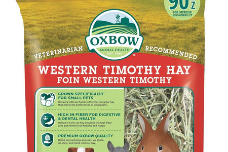 Animal Health Western Timothy Hay - All Natural Hay for Rabbits, Guinea Pigs, Chinchillas, Hamsters & Gerbils -Veterinarian Recommended- Grown in the USA-90 Oz.