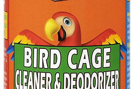 Amazing Bird Cage Cleaner and Deodorizer - Just Spray/Wipe - Safely & Easily Removes Bird Messes Quickly and Easily - USA Made - Fragrance Free (4X Concentrate - 16Oz Makes 64Oz)