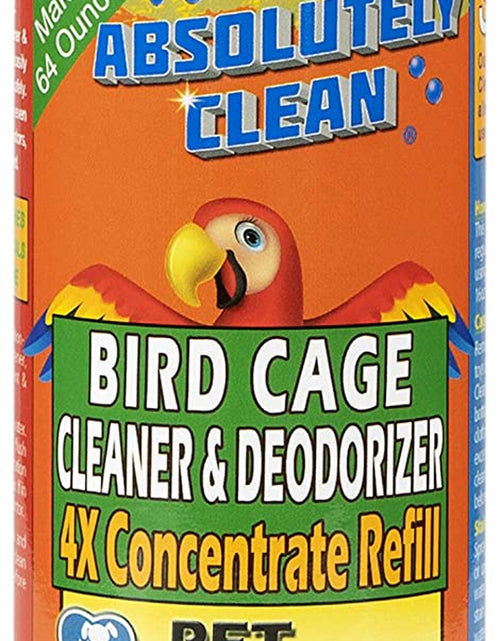 Load image into Gallery viewer, Amazing Bird Cage Cleaner and Deodorizer - Just Spray/Wipe - Safely &amp; Easily Removes Bird Messes Quickly and Easily - USA Made - Fragrance Free (4X Concentrate - 16Oz Makes 64Oz)
