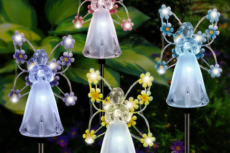 Celestial Garden Angel Lamp – Customizable Sunlight Outdoor Lighting for Your Garden